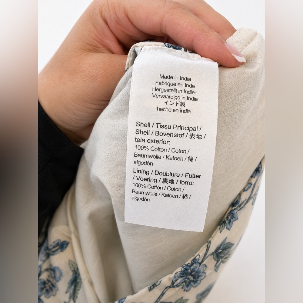 J.Crew Blue Floral Cotton Sleeveless Midi Dress - Picture 6 of 6